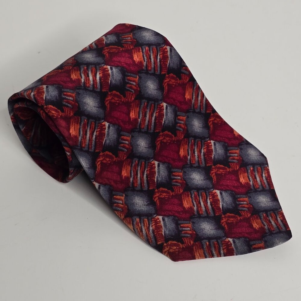 Jerry Garcia Neck Tie Collection 7 Seven Red War Artsy 57.25" Stonehenge USA